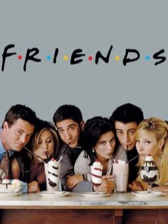 Elenco de série de comédia em cafeteria
